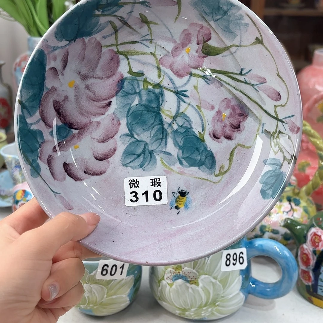 景德镇手绘高温釉下彩陶瓷茶具