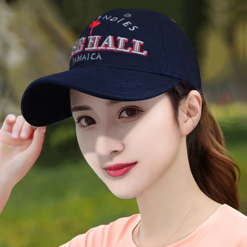 帽子女春秋防晒棒球帽大脸显瘦户外旅游跳舞大小可调节鸭舌帽新款