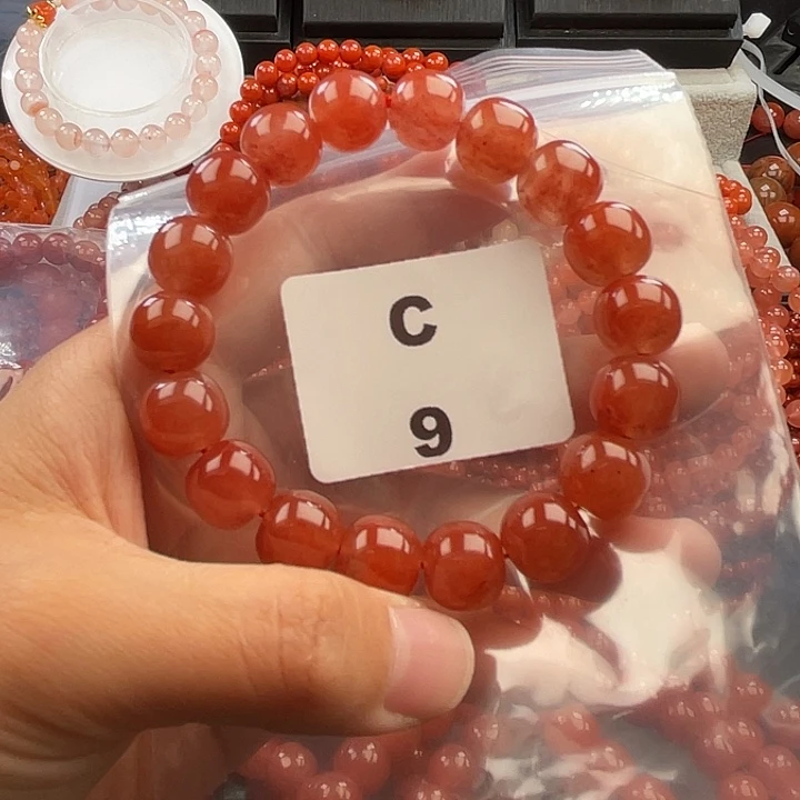 南红玛瑙未镶嵌多样性发货默认微瑕称重11mm