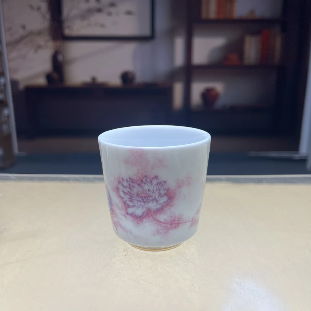 粉彩荷花-单杯@ZH1117