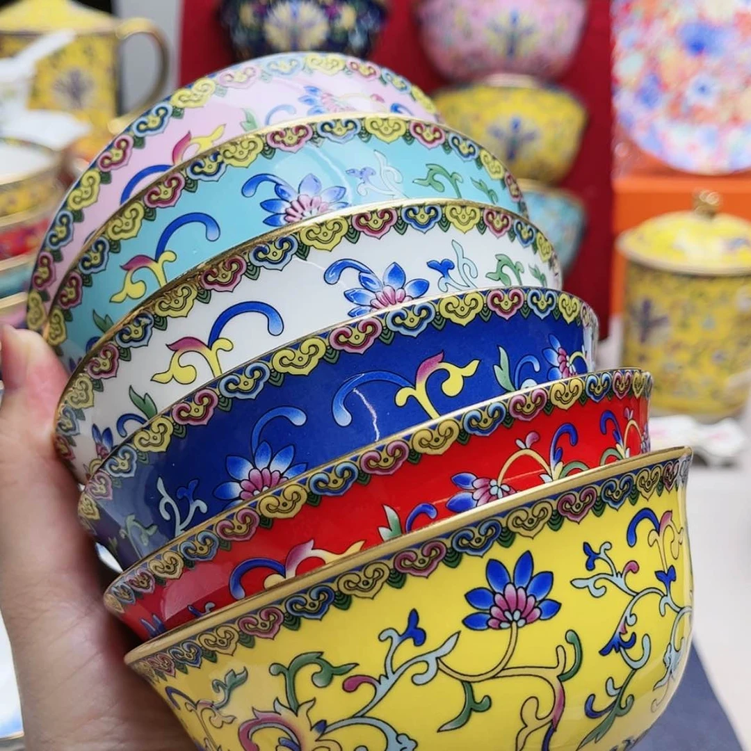 【闪购商品】珐琅4.5寸6个………………