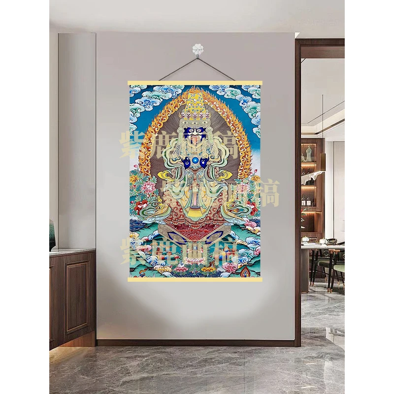 【621扎吉拉姆】80x120cm现代简约挂轴装饰画办公室家居装饰画