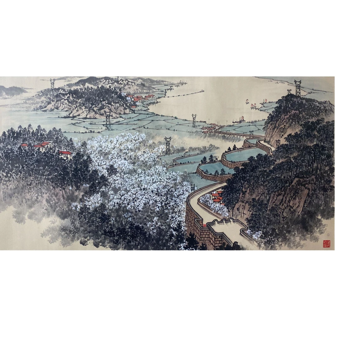 DY9315 山水 纸本 136*68