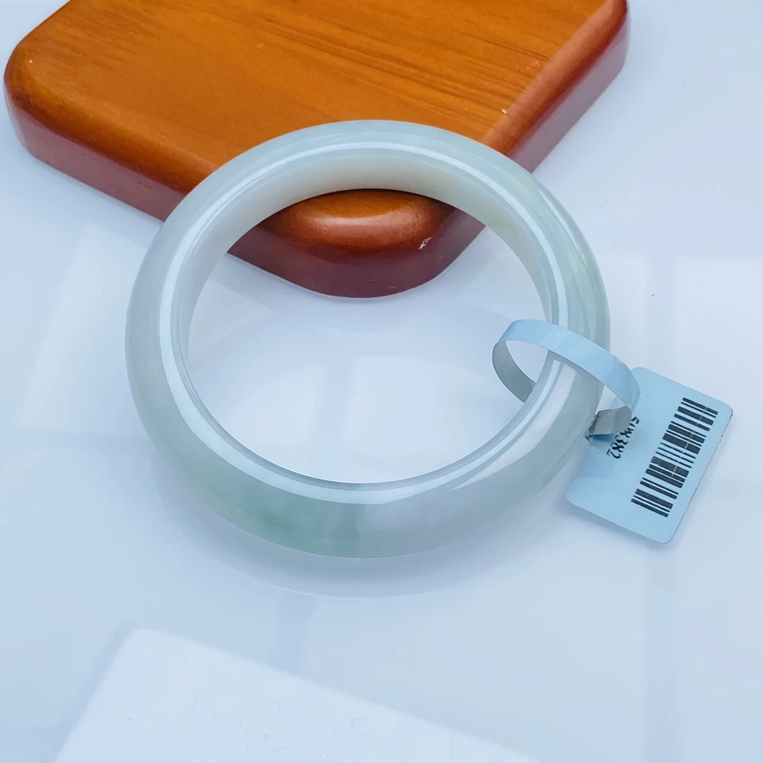 【秋姐翡翠】天然A货翡翠手镯58圈&D3-5