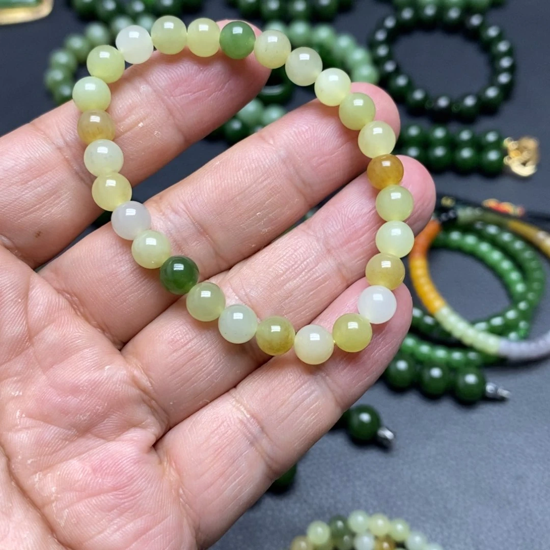 和田玉手串未镶嵌