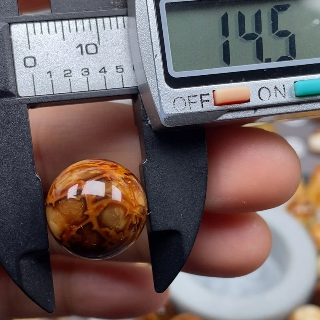 手链琥珀未镶嵌圆珠