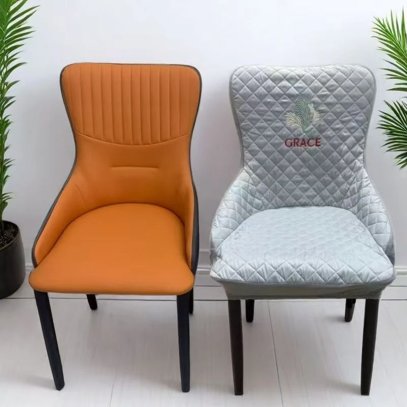 鱼尾北欧弧形椅套罩全包防滑高档通用四季家用餐椅套坐垫