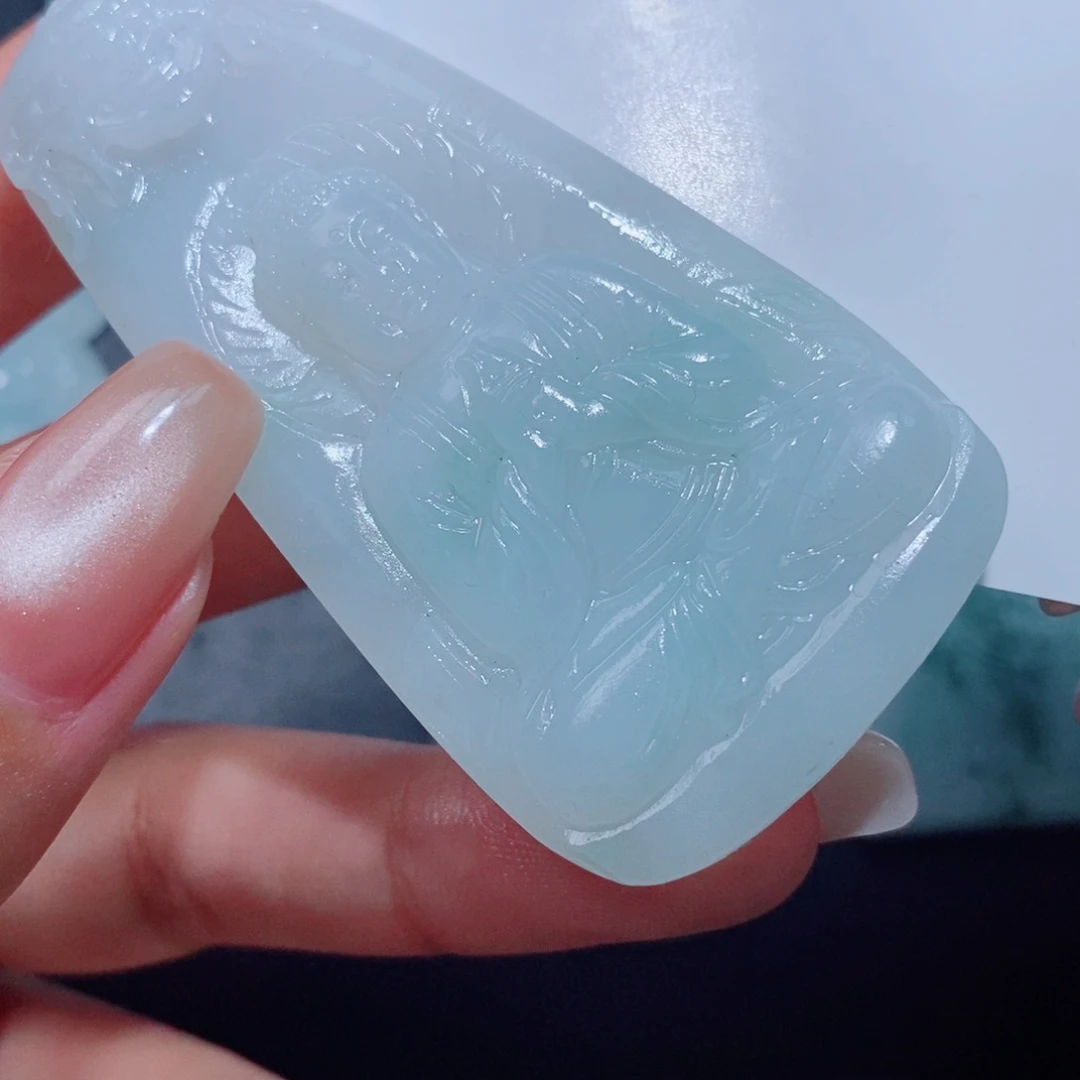 定制翡翠未镶嵌翡翠定制吊坠