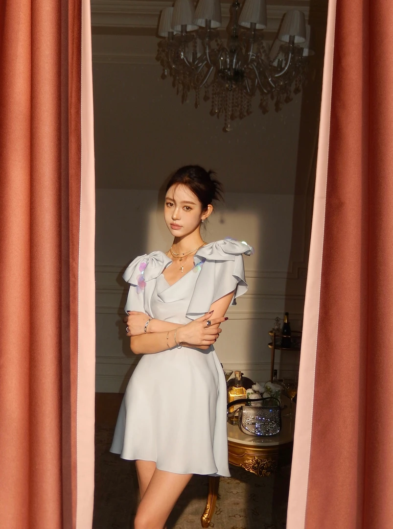 FOREVERCAN“dressing for pleasure" 45度立裁三穿连衣裙SD18951