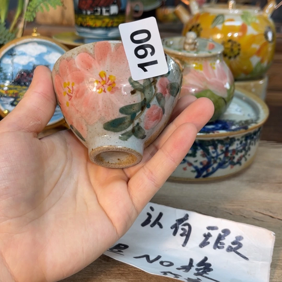 杯素浅陶瓷手工手绘