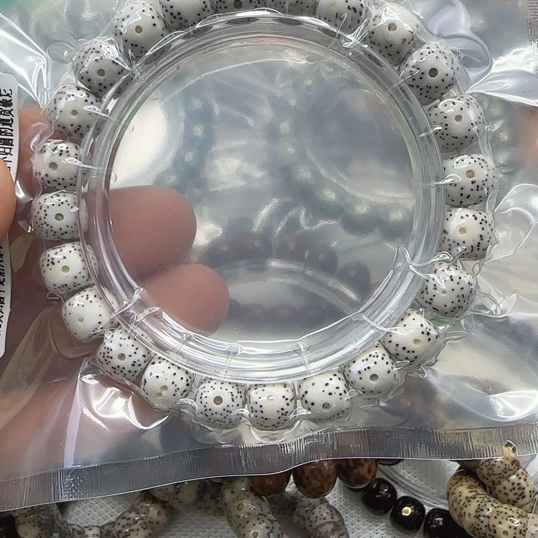 星月菩提手串132顺白星月菩提95单圈