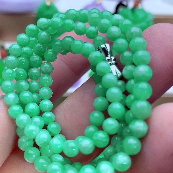 翡翠未镶嵌毛衣链