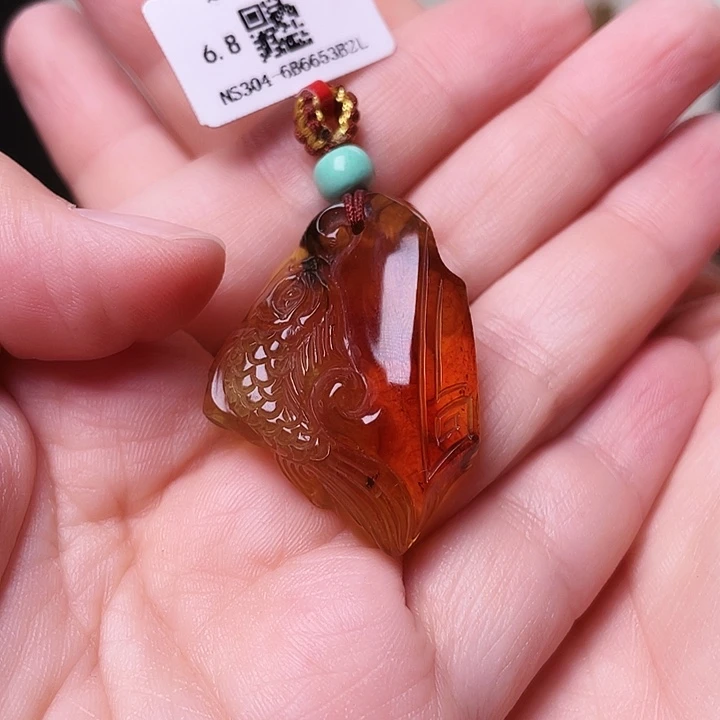 琥珀未镶嵌裸石抚顺琥珀-304