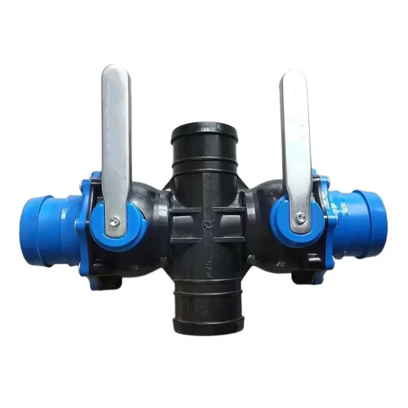 农用微喷带水带滴灌配件快速接头三通四通球阀阀门大流量防沙一体