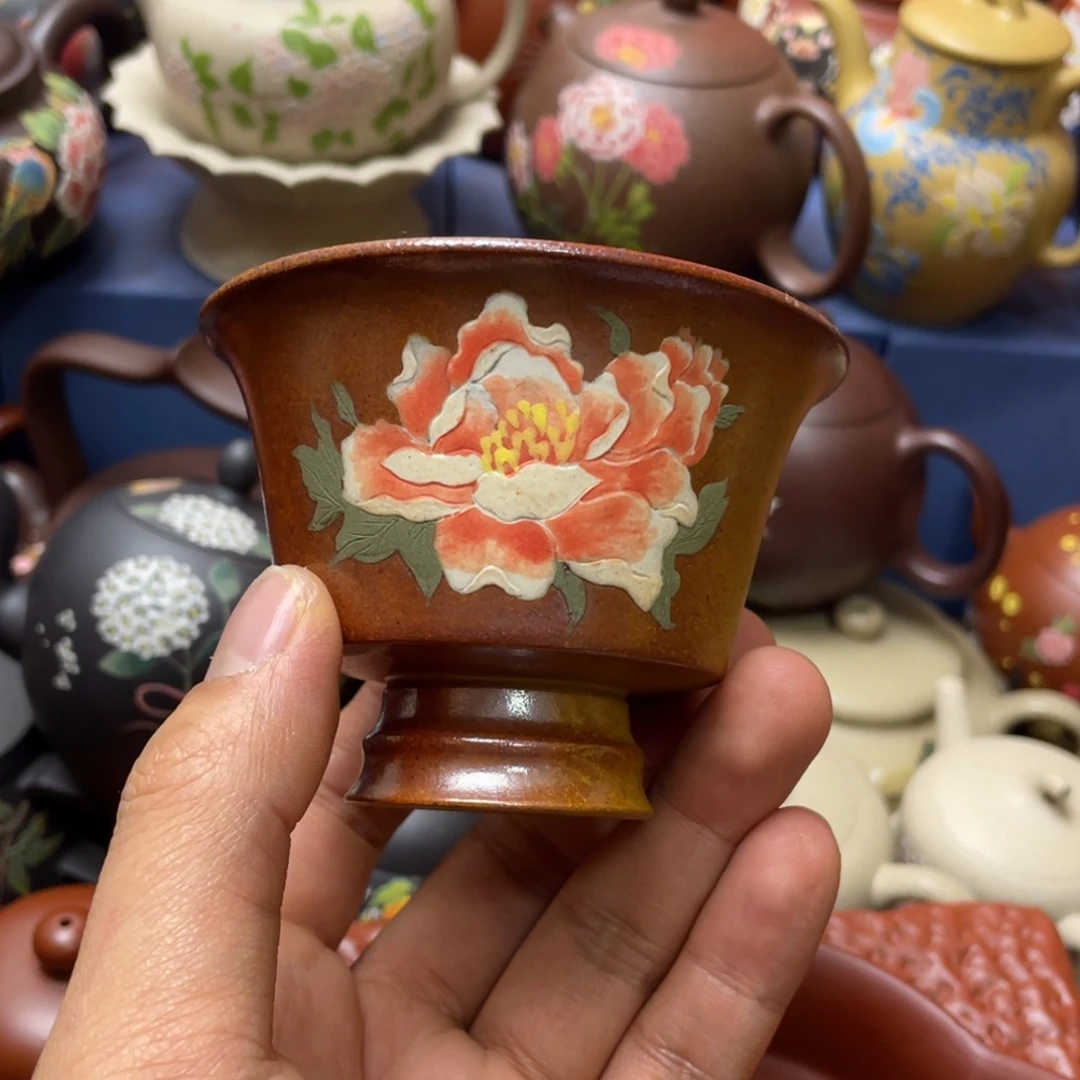 然***y茶杯紫砂紫砂主人杯120cc