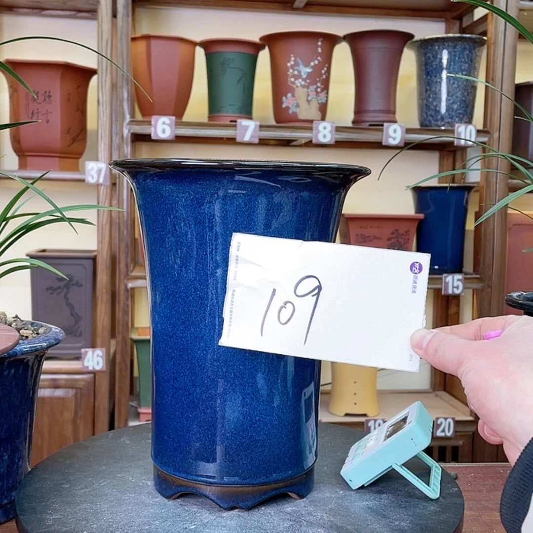 【闪购商品】紫砂花盆四*玉兰花755585556655588258