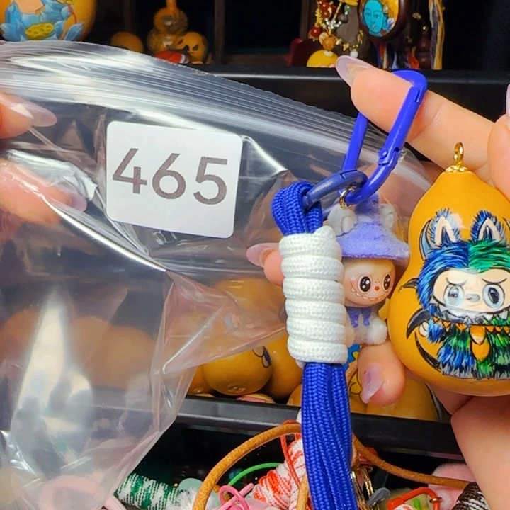 b***o465天然小葫芦草里金墨刻葫芦