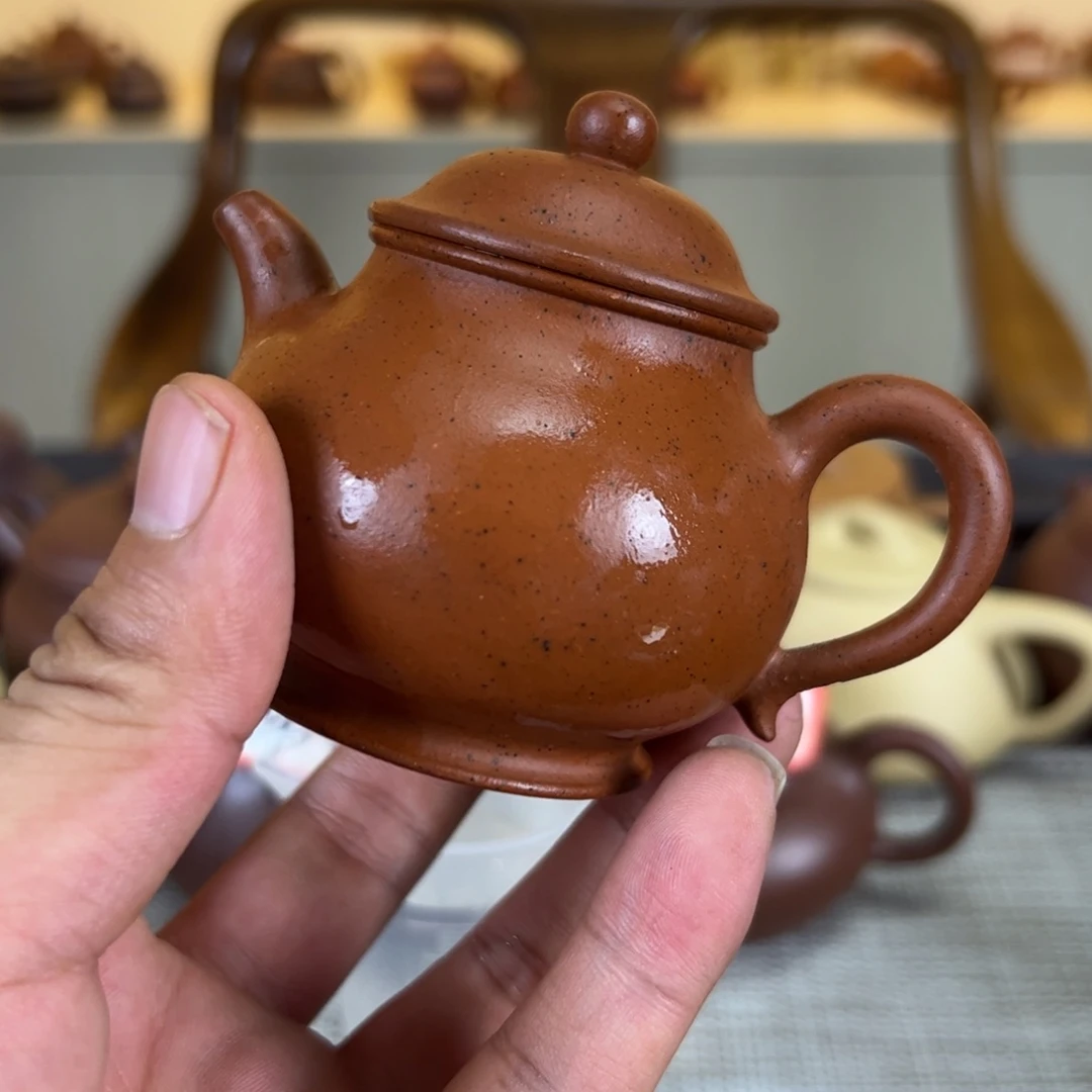茶壶紫砂半手工潘壶