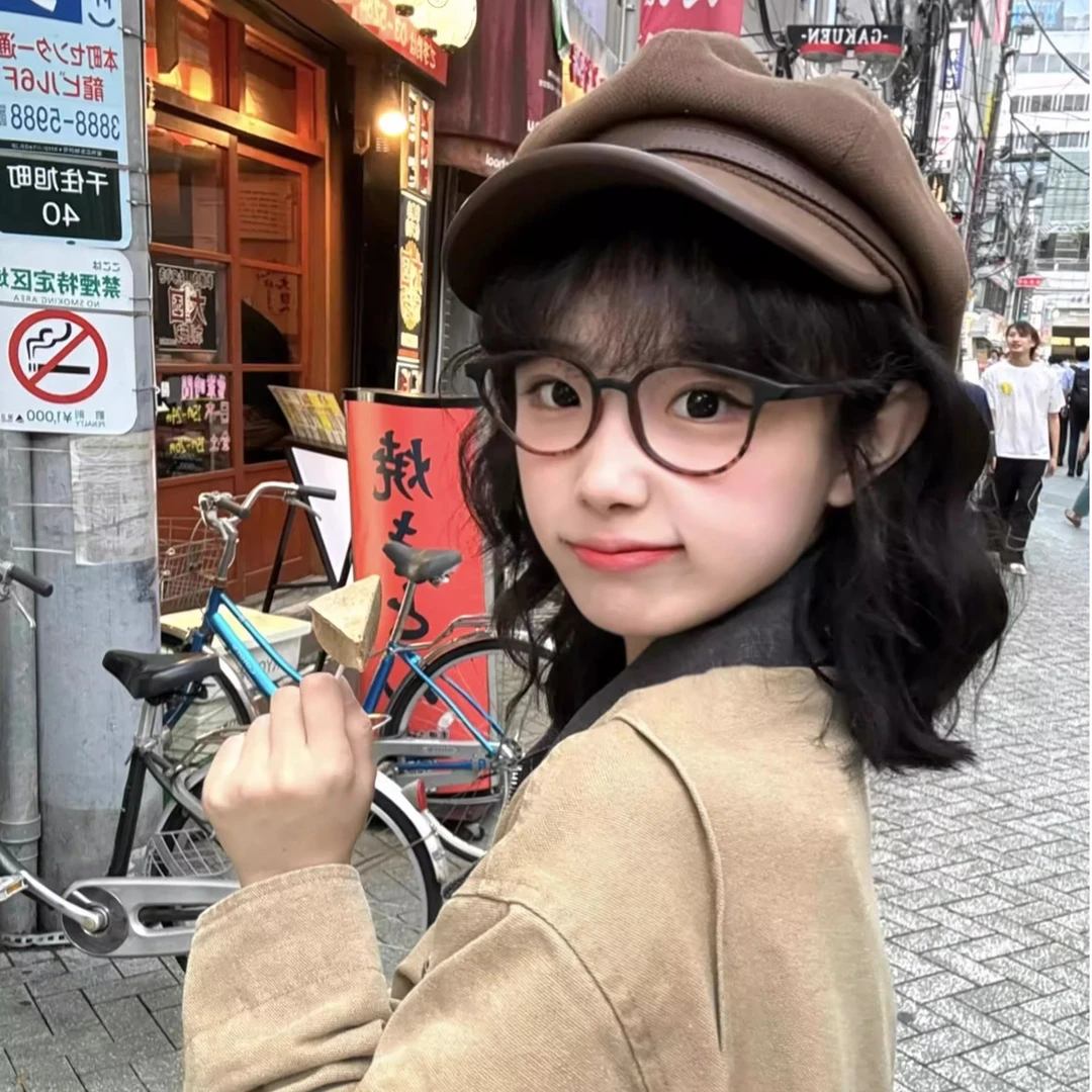 美拉德棕色贝雷帽女秋冬季2025新款复古画家帽子显脸小报童八角帽