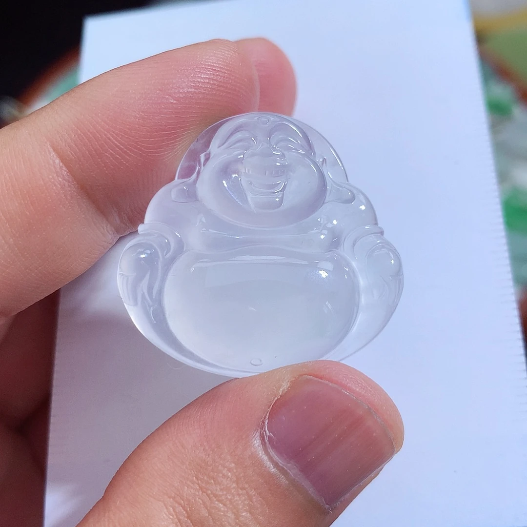 翡翠未镶嵌颈饰佛公