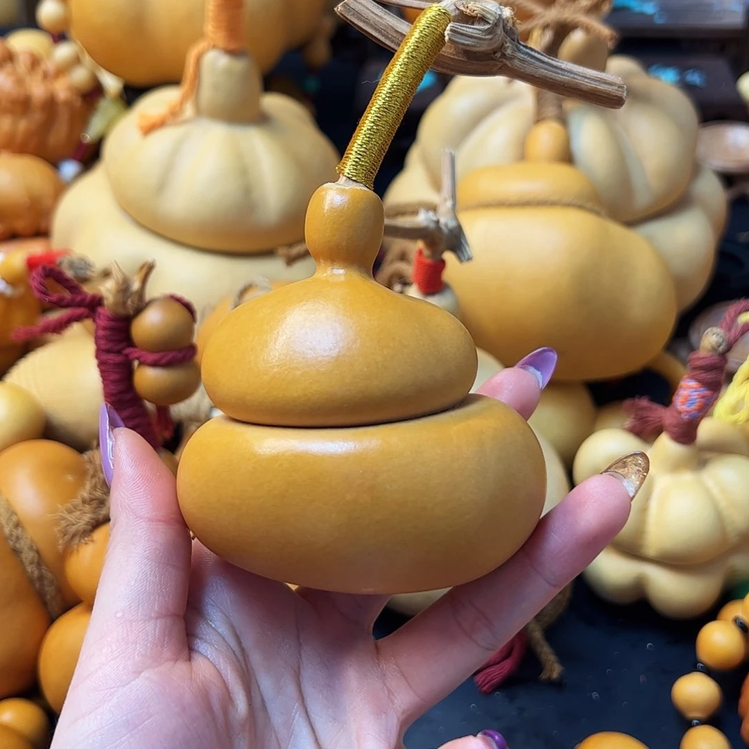 乐****8老皮钱袋子葫芦摆件