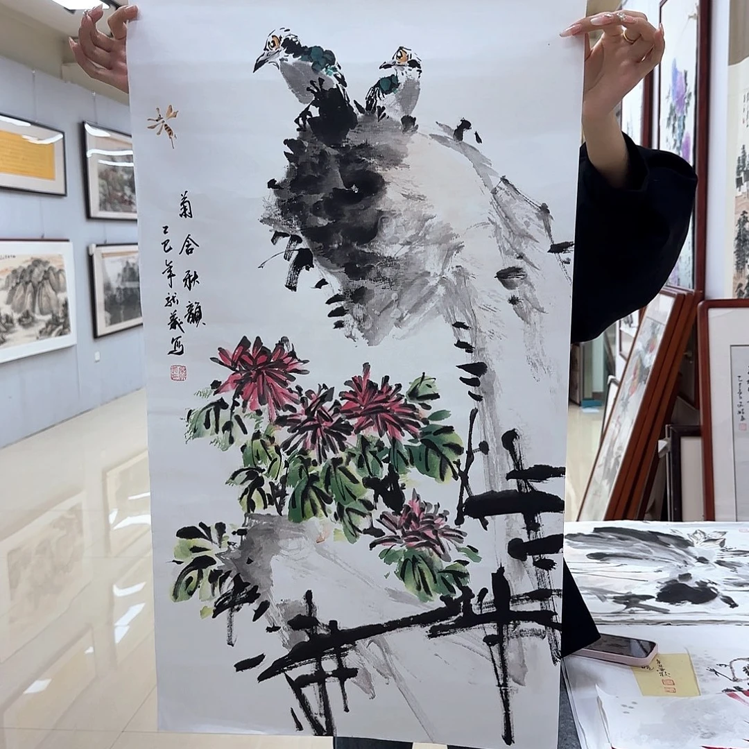 国画国画作品多次