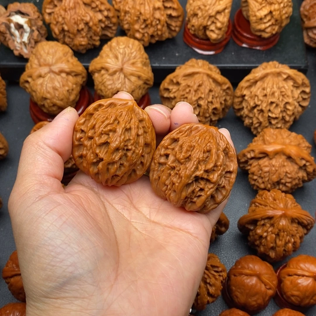 文玩核桃把件39虎头