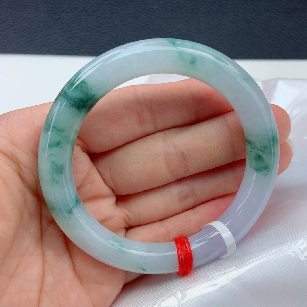 未镶嵌手镯翡翠55圈