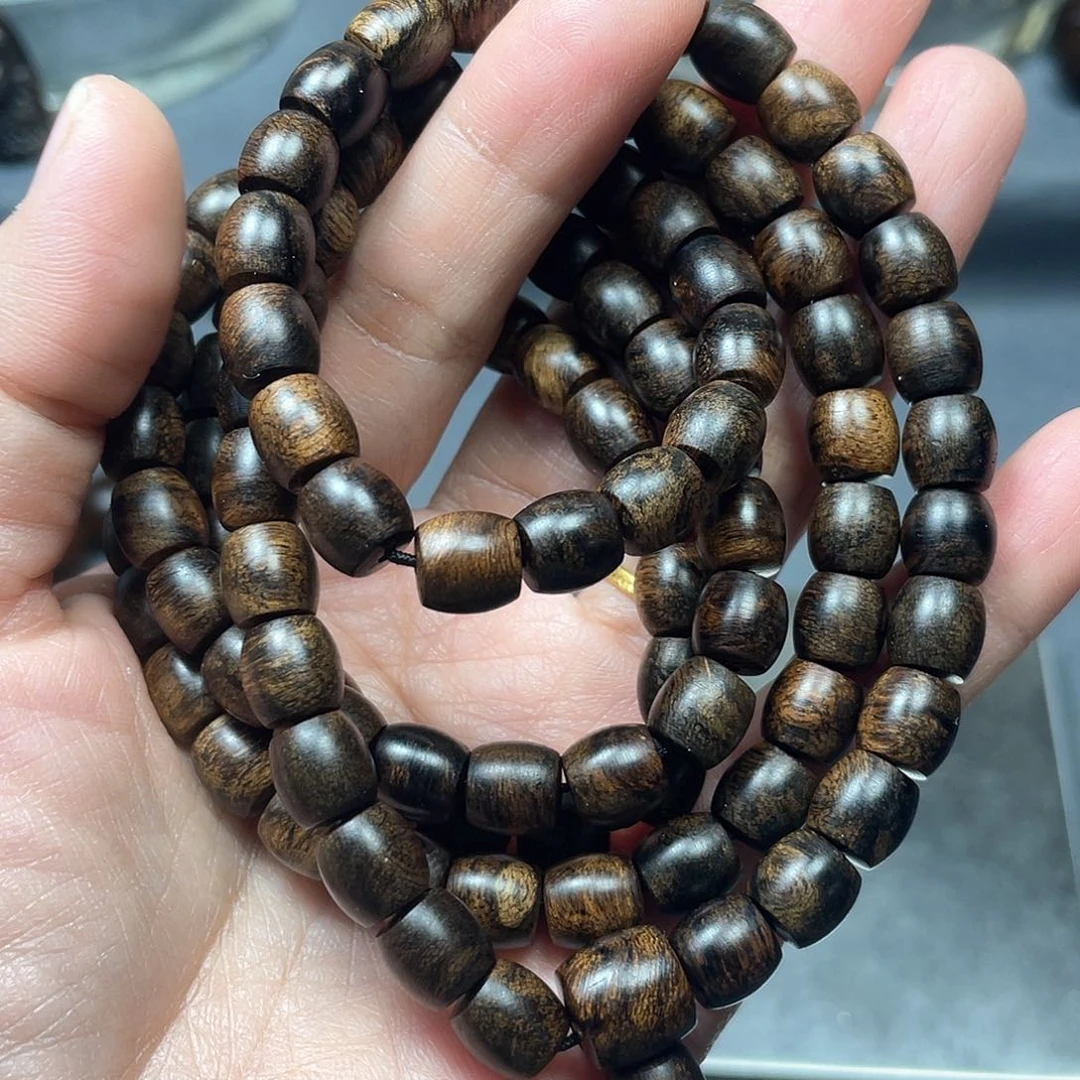 沉香手串南**木白棋瘤疤0.8