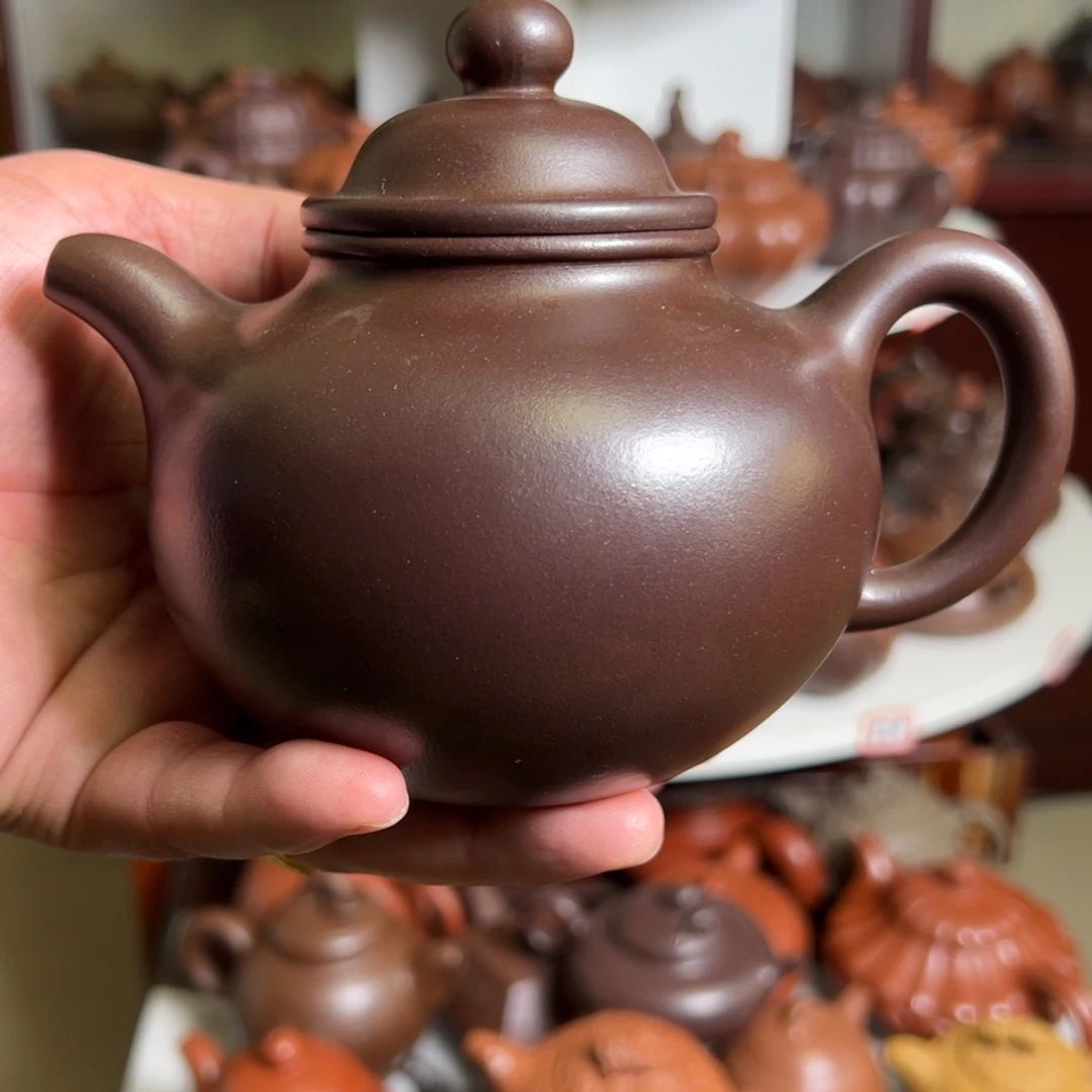 紫砂茶壶原矿掇球