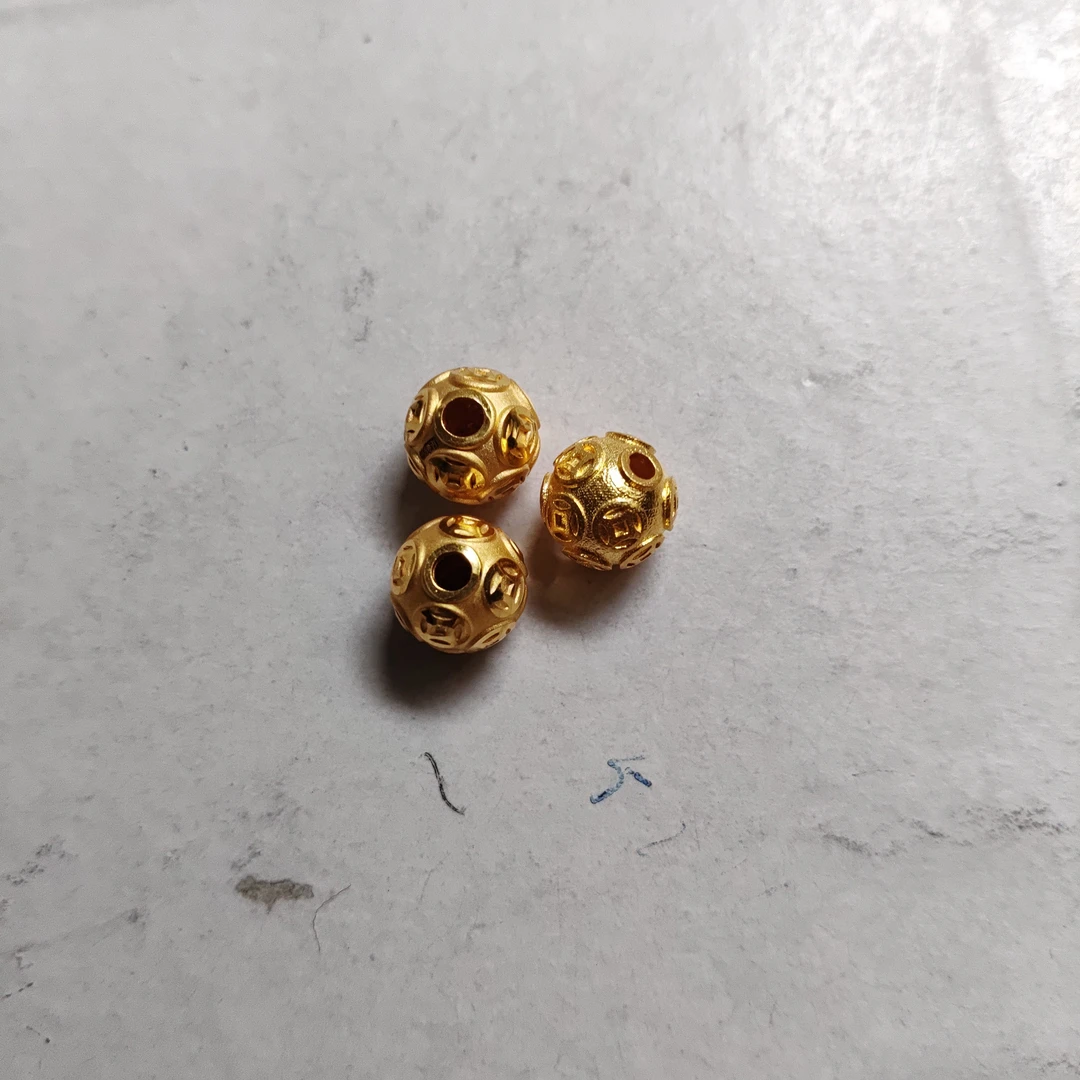 金元宝足金999貔貅珠子首饰