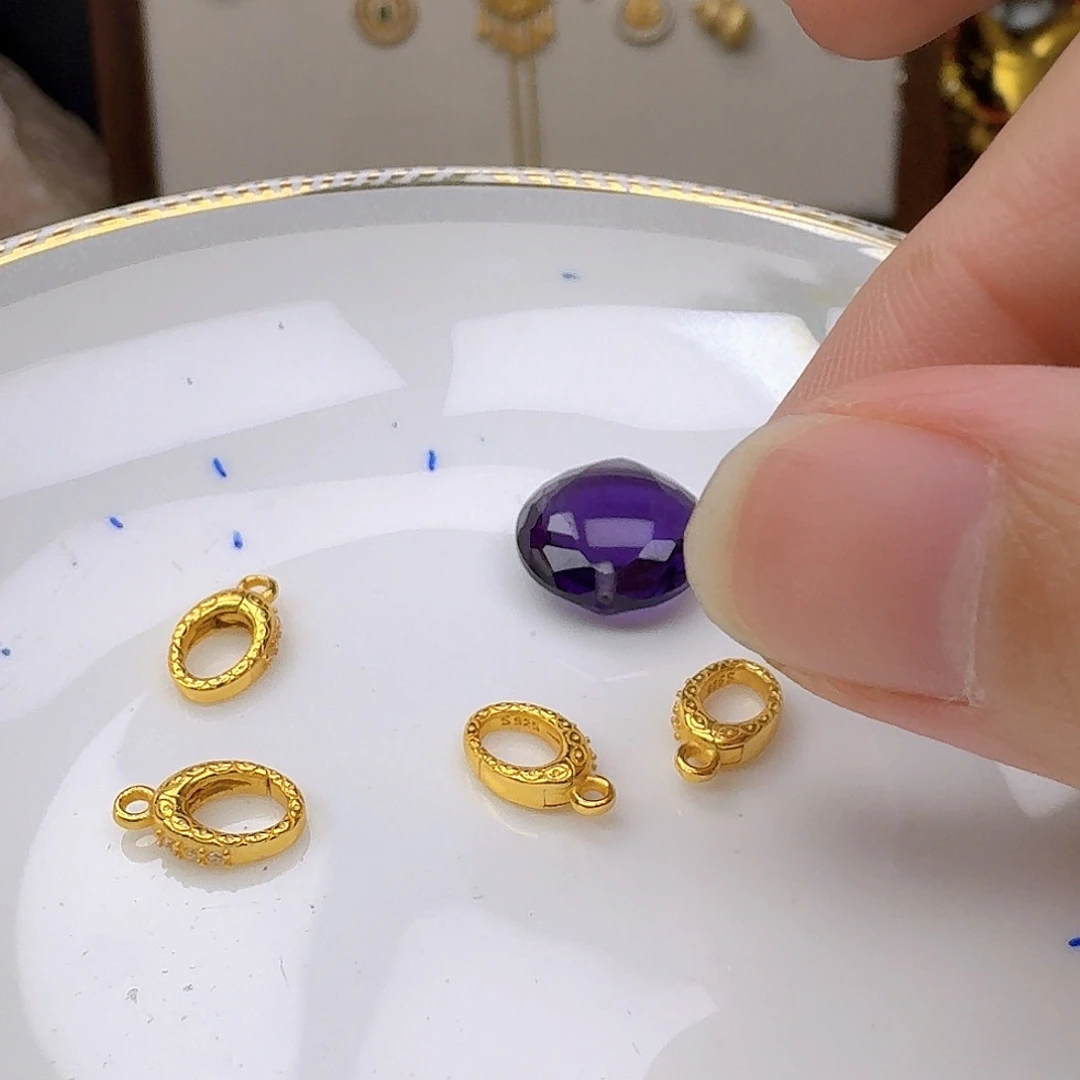 颈饰紫晶银S925镶嵌紫水晶925镶嵌187