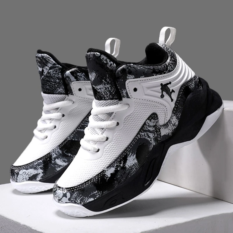 领跑乔丹跑步鞋子2025新款秋季儿童运动中大童篮球鞋童鞋男孩球鞋