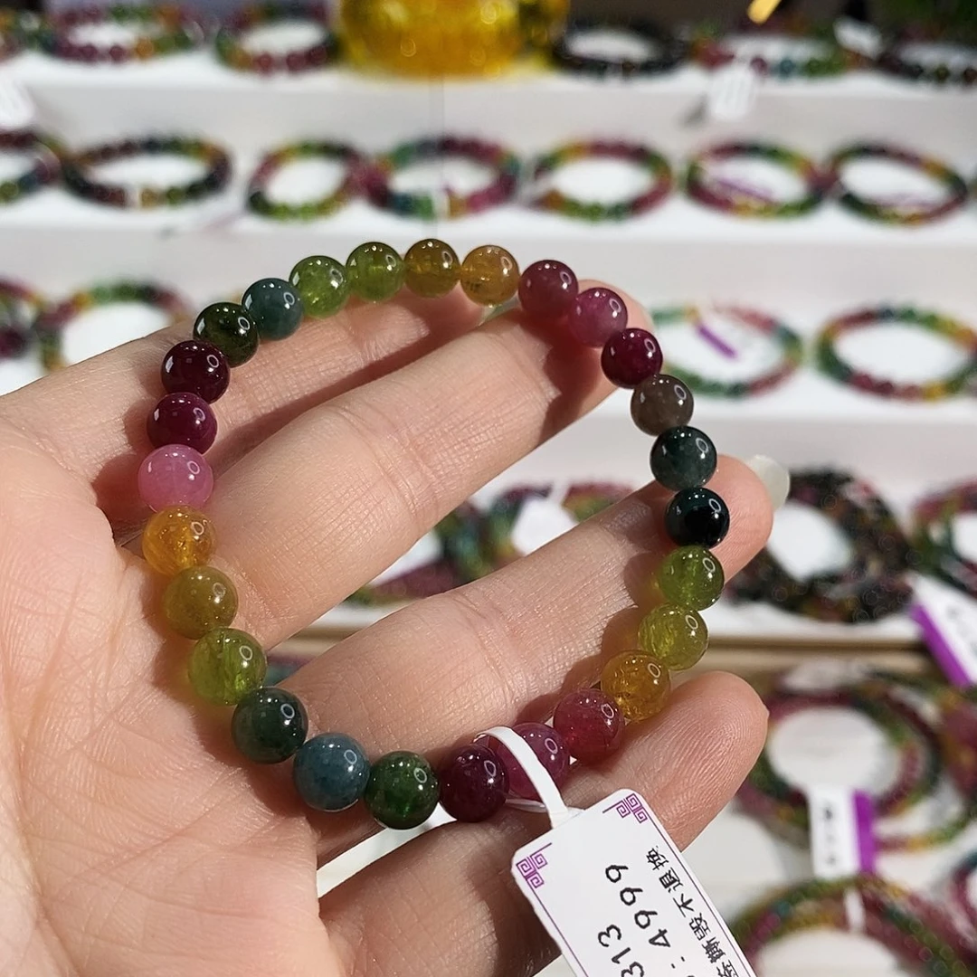 手链碧玺未镶嵌G2313素圈颜色微差