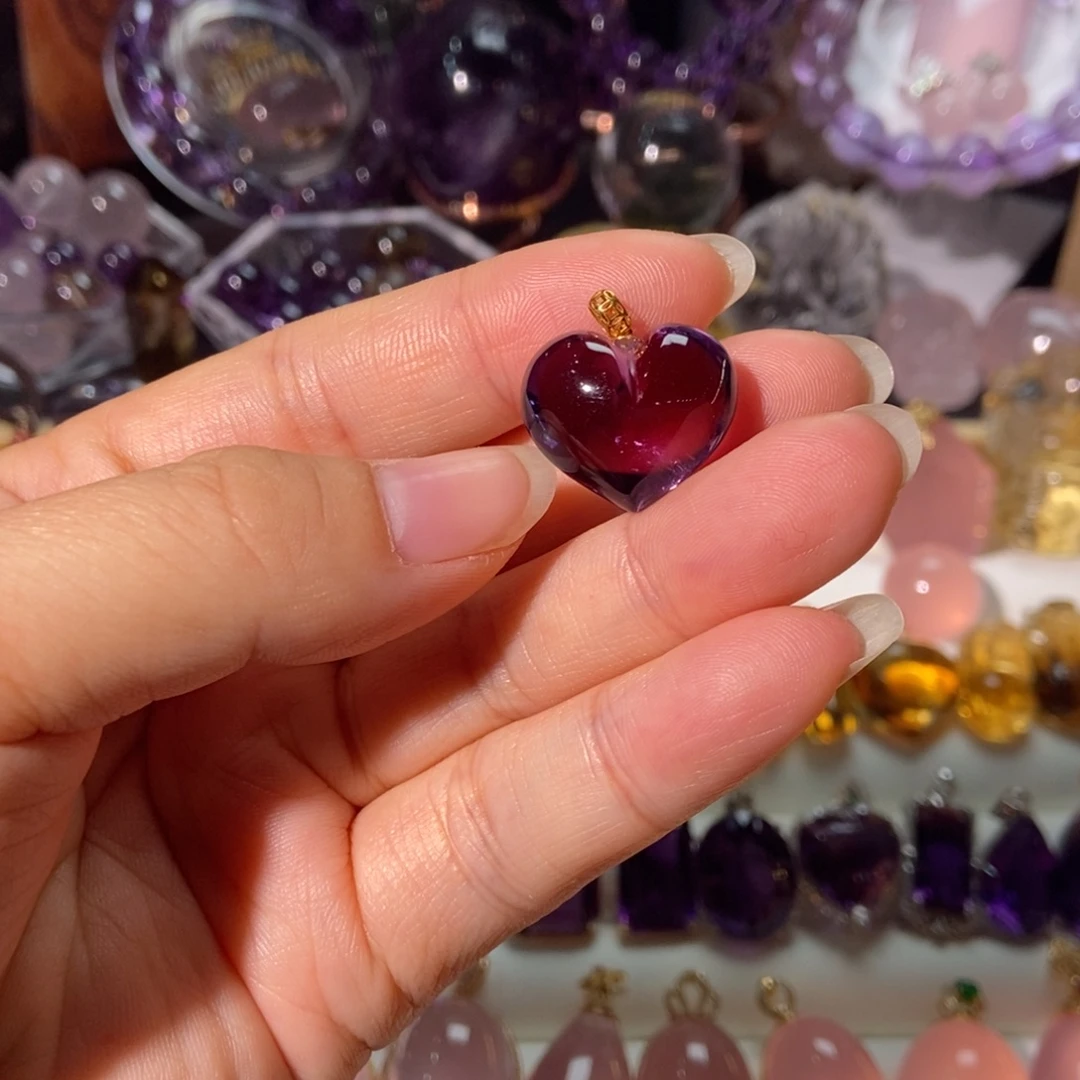 颈饰水晶18K金镶嵌