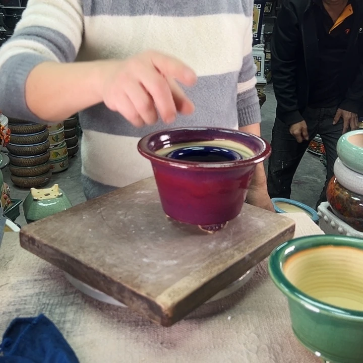 无***生泳坤堂石湾花盆陶瓷