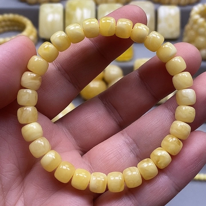 琥珀未镶嵌手链手串