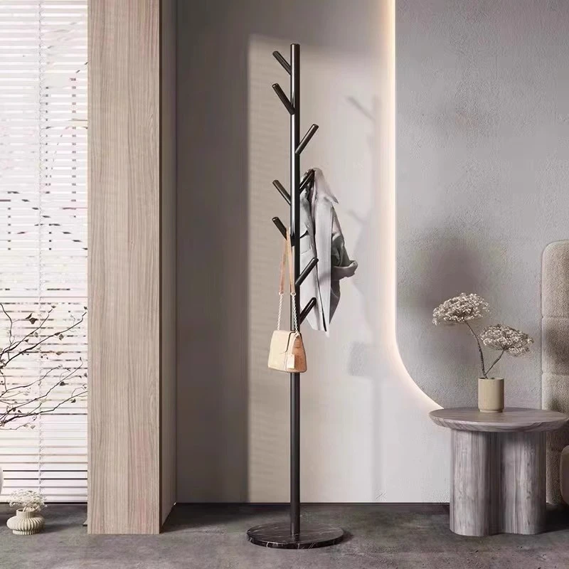 简易衣帽架落地卧室挂衣架子家用客厅简约金属立式可移动创意包架