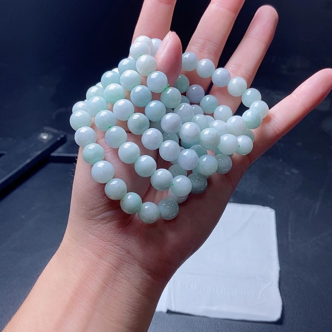 翡翠未镶嵌手链天然多样性发一