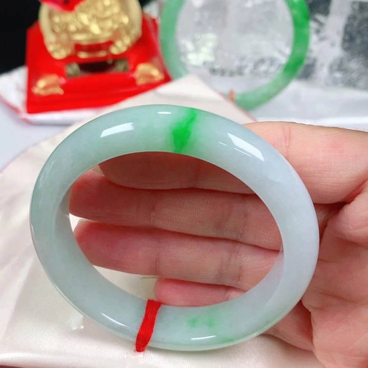 未镶嵌手镯翡翠   编号0286 正圈53