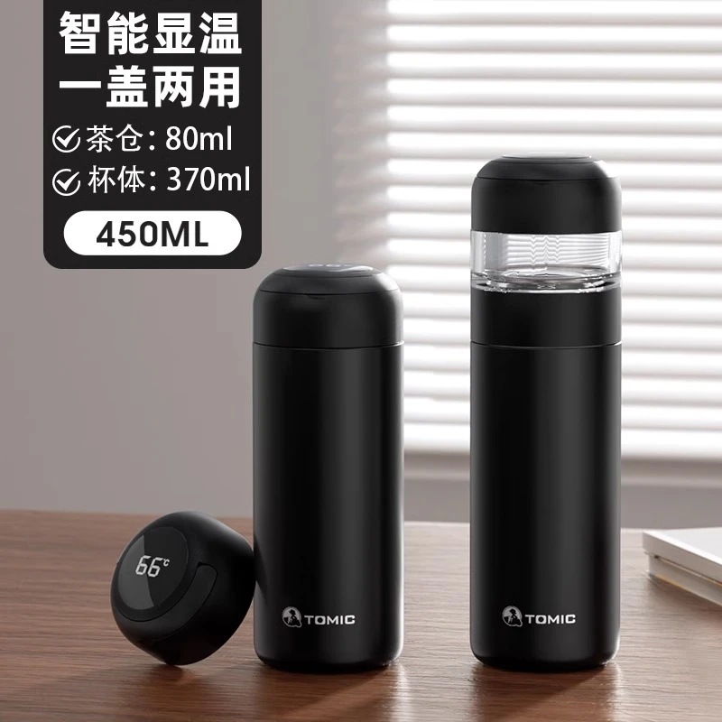 tomic特美刻茶水分离保温杯纯钛陶瓷内胆泡茶杯男女水杯喝茶杯子