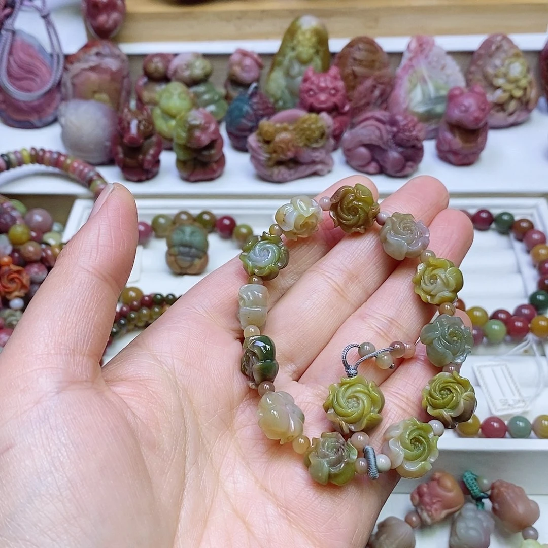 玛瑙/玉髓盐源玛瑙手串未镶嵌