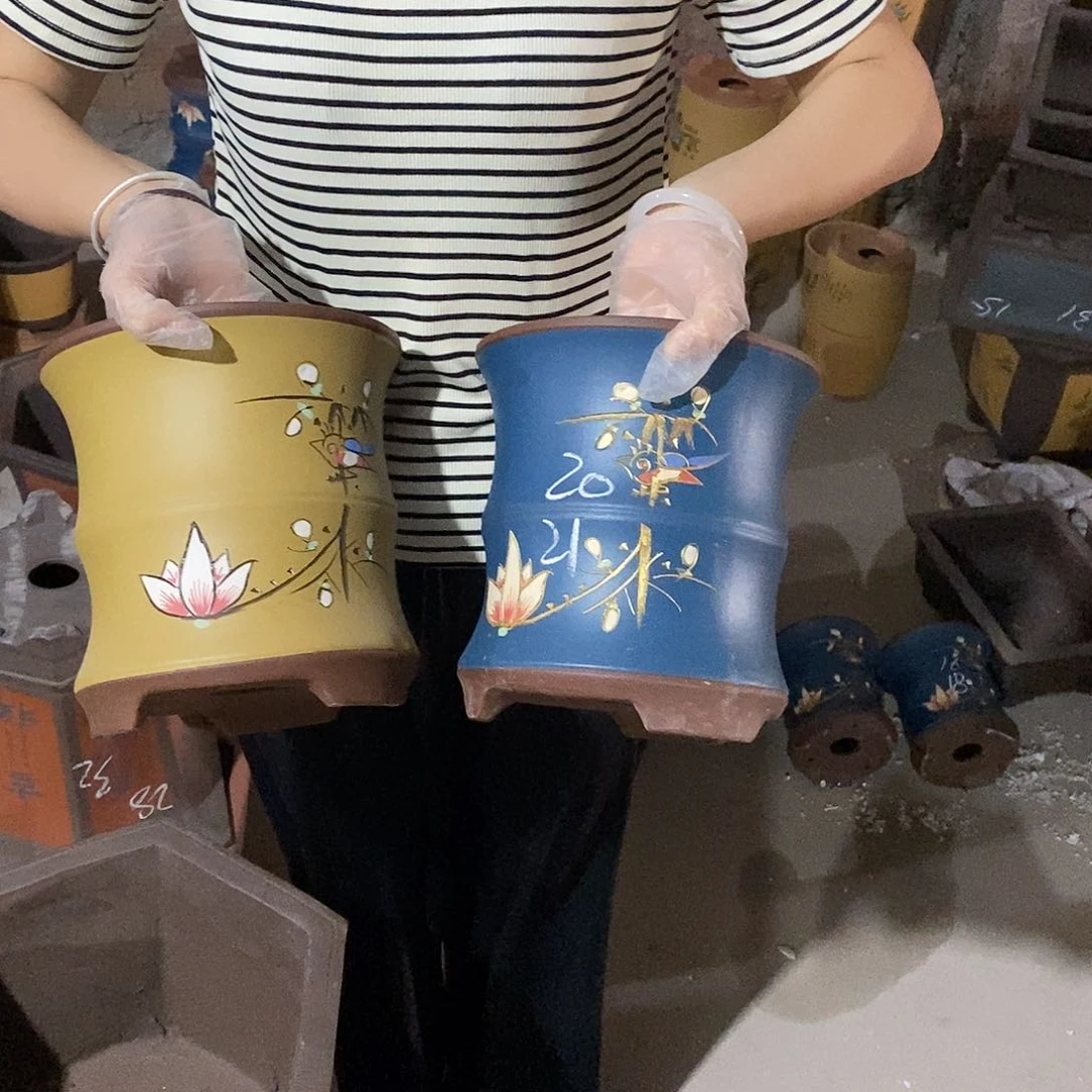 紫砂花盆紫砂花盆