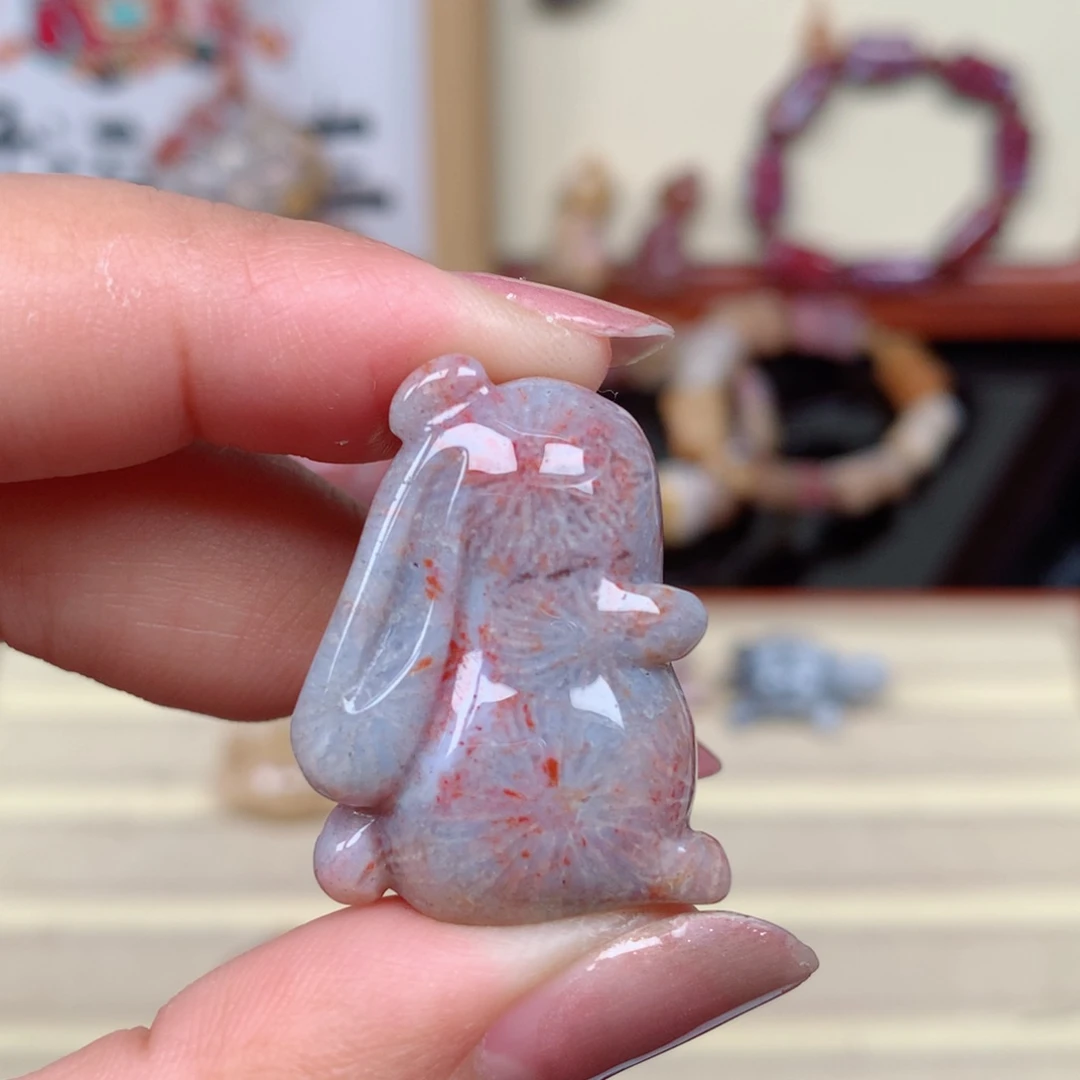 硅化玉珊瑚玉未镶嵌