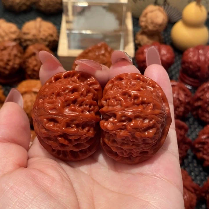 文玩核桃吊坠42超玉化宫灯0555