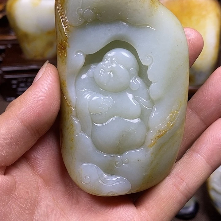 和田玉未镶嵌挂件