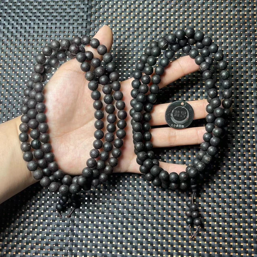 翡昱-N10-31647-714-降真香珠链颈饰/约8+/约108颗/-多样性发其一