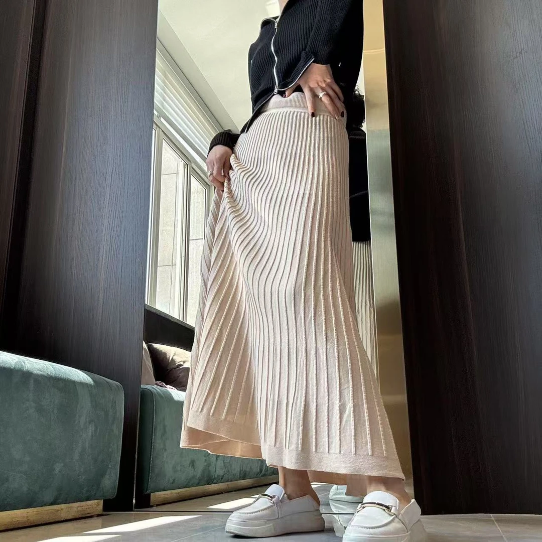 MINGGANG/名港【微风拂面】夏季高腰显瘦半身裙MG9876