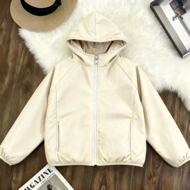 千禧丶韩版多巴胺插肩袖梭织连帽棉服外套Y3124