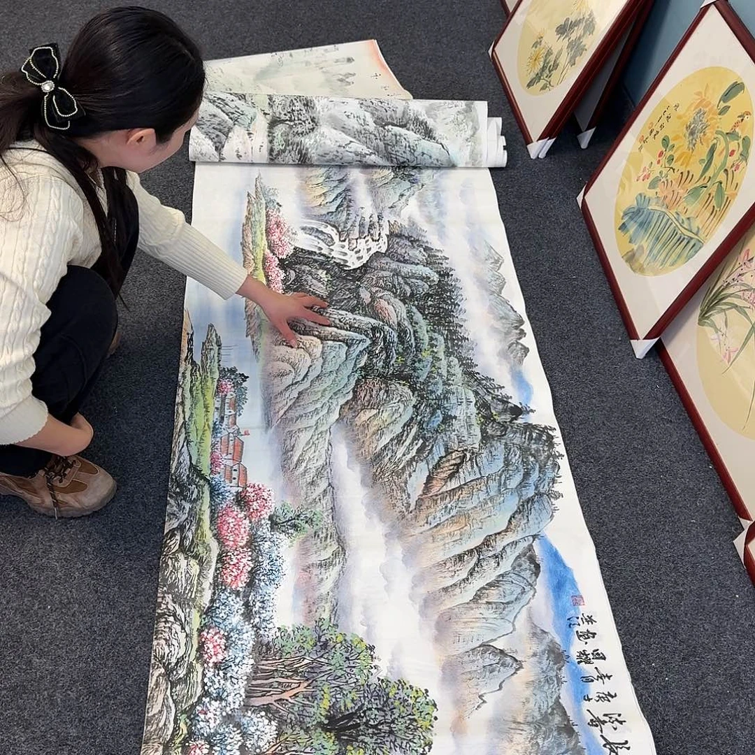 纯手工国画作品好看